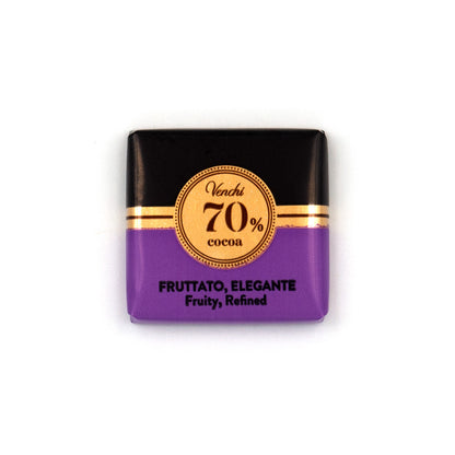 Venchi Fruttato Elegante Granblend 70% Dark Chocolate Napolitains