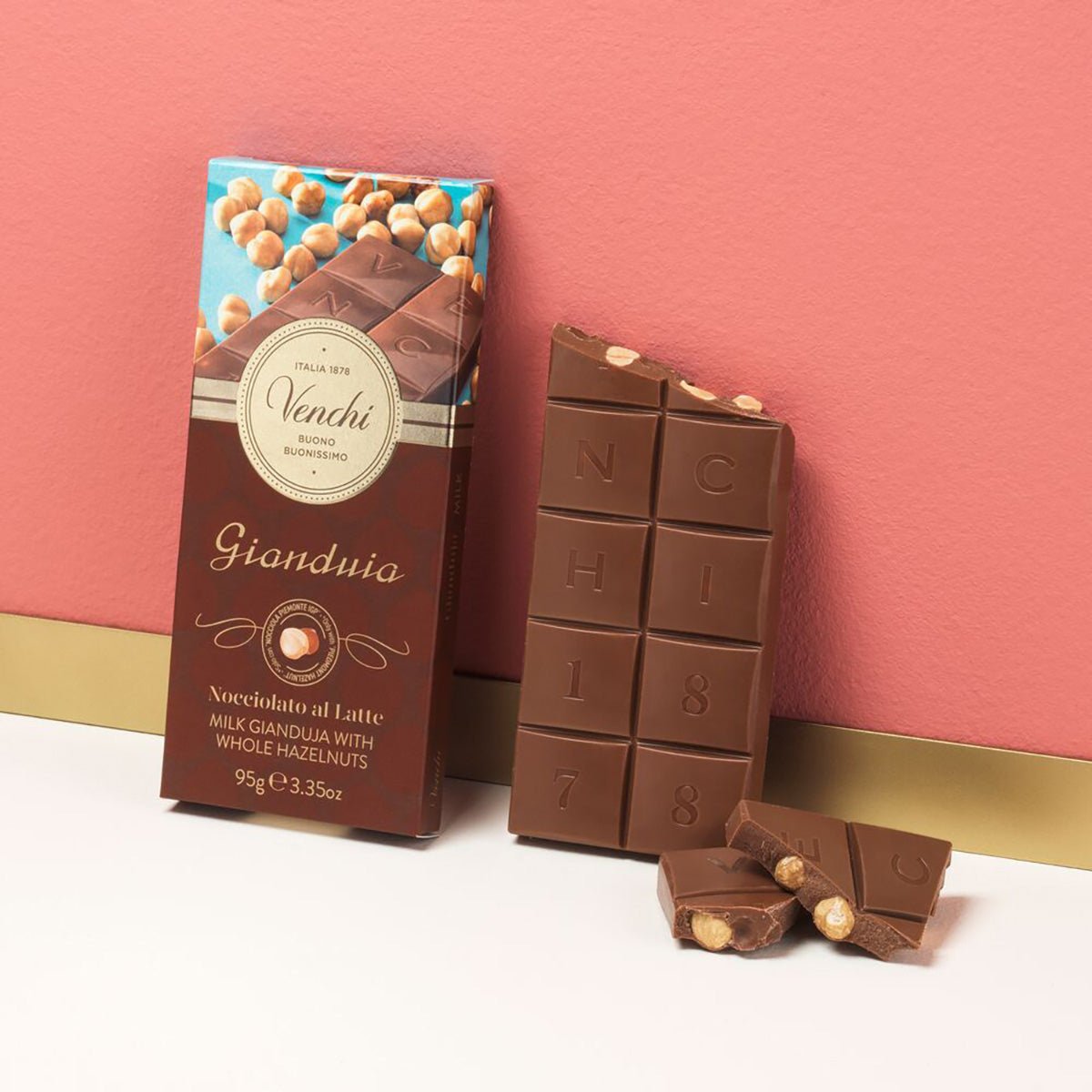 Venchi Gianduia Nocciolato al Latte Milk Gianduja & Hazelnuts
