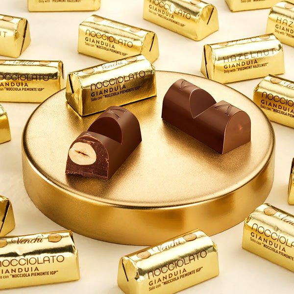 Venchi Hazelnuts in Gianduja Chocolate Gold Ingots – Chocosphere