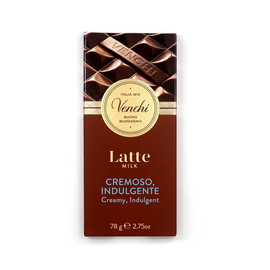 Venchi Latte Cremoso Indulgente 32% Milk Chocolate Bar - 78g