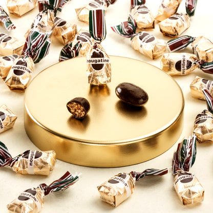 Venchi Nougatine Hazelnuts in 56% Dark Chocolate Bonbons