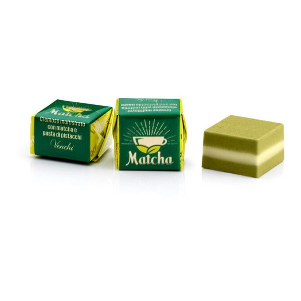 Venchi Pistachio Paste & Matcha Tea Chocolate Cubes
