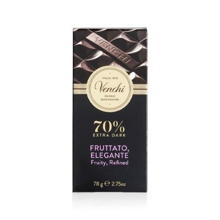 Venchi Fruttato Elegante 70% Dark Chocolate Bar - 78g – Chocosphere