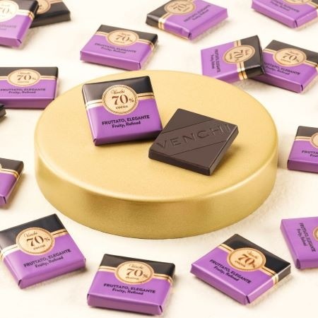 Venchi Fruttato Elegante Granblend 70% Dark Chocolate Napolitains - 1kg – Chocosphere