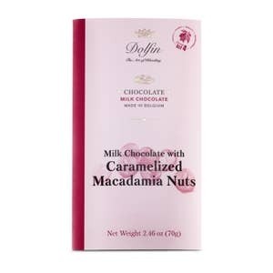 Chocolat Lait Noix de Macadamia Caramelisees 70g