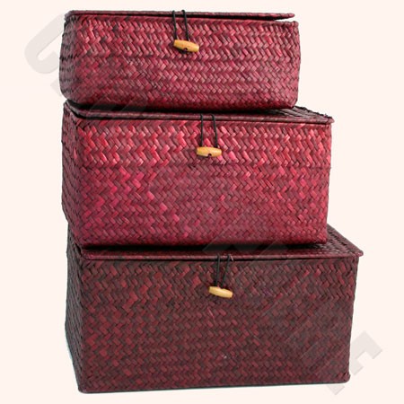 Maroon Wicker Gift Box – Add-on
