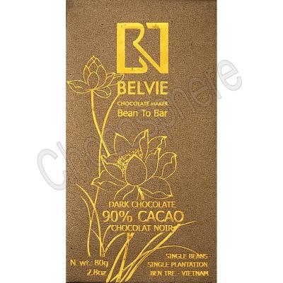 Dark 90% Cacao Chocolate Bar - 80g