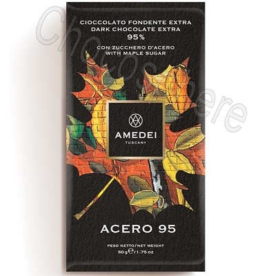 Acero 95 Extra Dark Chocolate Bar with Maple Sugar