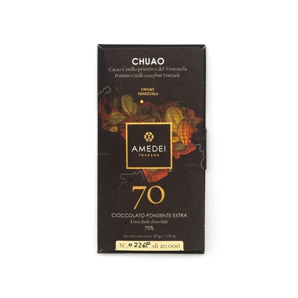 Amedei Chuao 70% Single Origin Bittersweet Dark Chocolate Bar - 50g