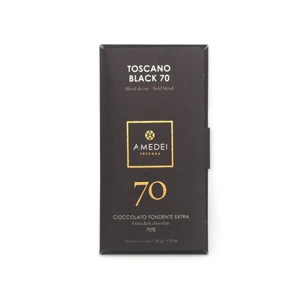 Amedei Toscano Black 70% Dark Chocolate Bar - 50 grams 5304
