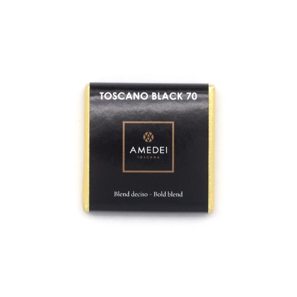 Amedei Toscano Black 70% Dark Chocolate Napolitain Single - 5 grams 5700
