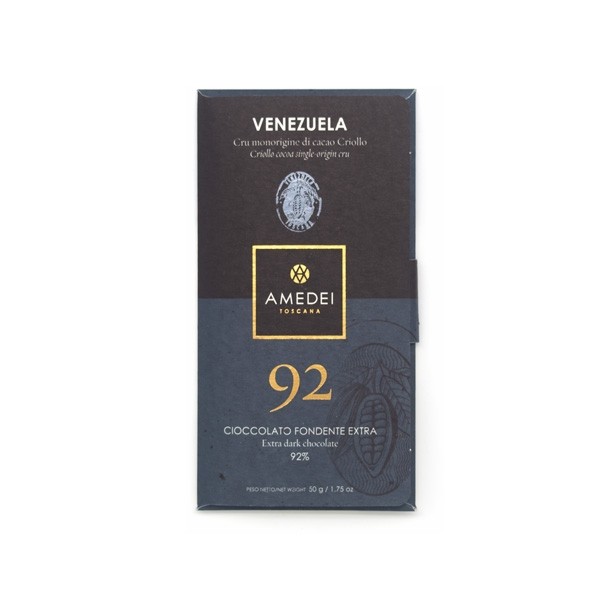 Amedei Venezuela 92% Single Origin Dark Chocolate Bar - 50 grams 5366