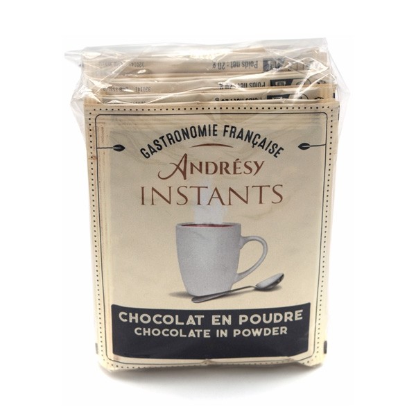 Andrésy - l'Ancienne Powdered Drinking Chocolate 20 Gram Packets - 20 Piece Bag