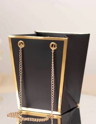 Chocosphere Black & Gold with Chain Handle Gift Box – Add-on