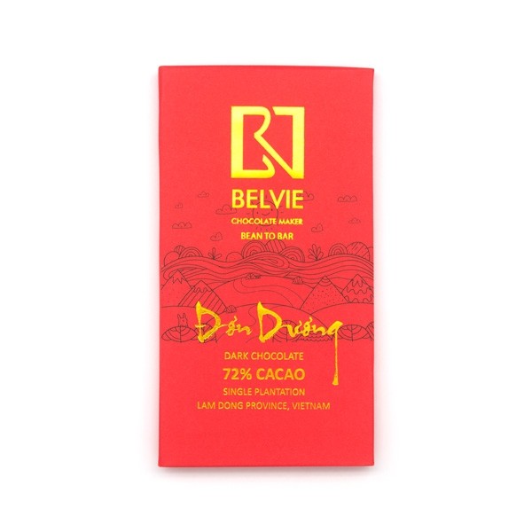 Belvie Don Duong 72% Single Origin Dark Chocolate Bar - 80 grams