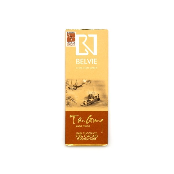 Belvie Tien Giang 70% Single Origin Dark Chocolate Mini Bar - 27 grams