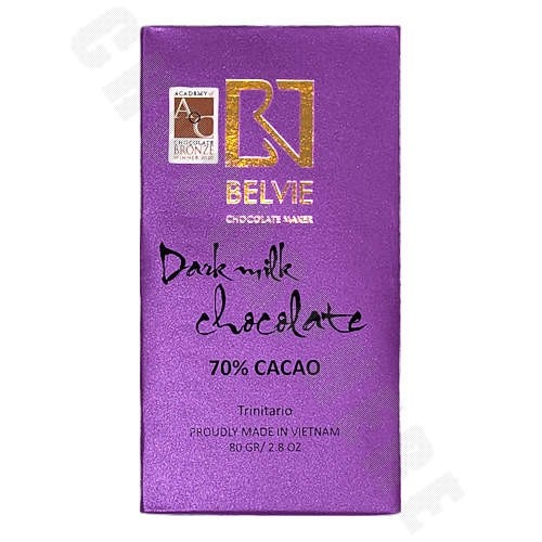 Dark 70% Milk Chocolate Bar - 80g