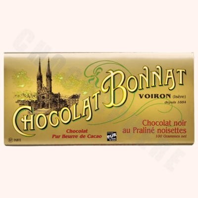 Dark Chocolate Hazelnut Praline Bar 100g