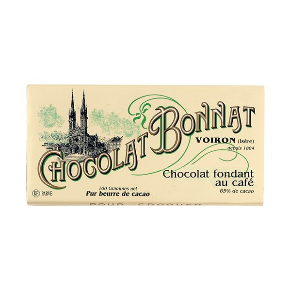 Bonnat Fondant Au Café 65% Dark Chocolate & Coffee Bar - 100 g