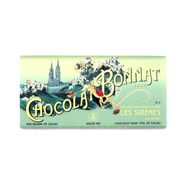 Bonnat Les Sirenes 75% Single Origin Dark Chocolate Bar - 100 grams