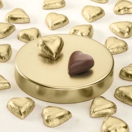 Venchi Heart Shaped 31% Milk Chocolates Bulk Bag - 1 kg 108388