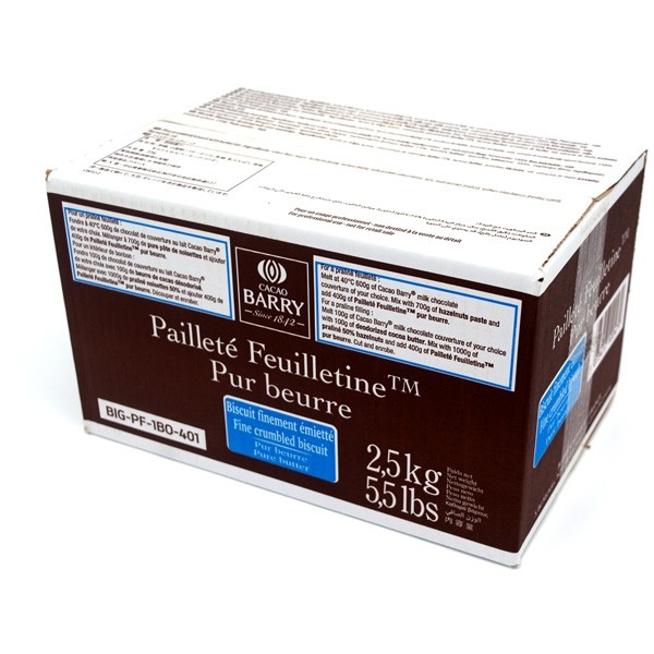 Cacao Barry Paillete Feuilletine Box - 2500 grams BIG-PF-1BO-401