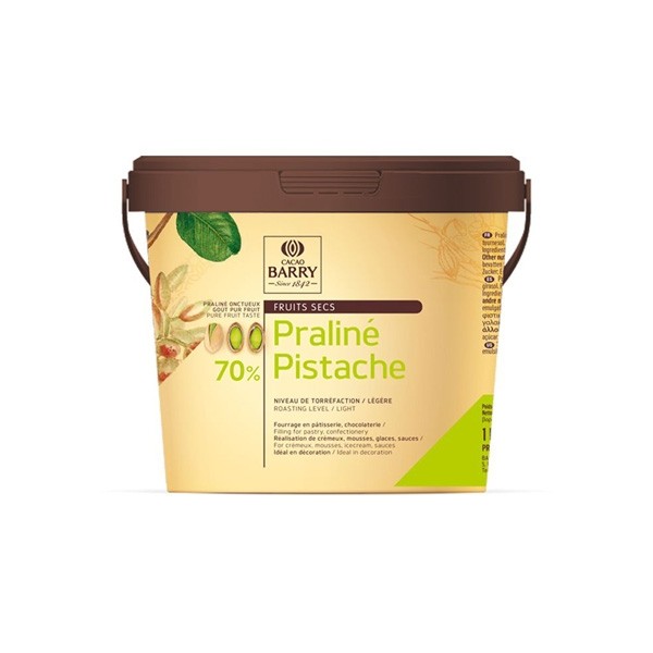 Cacao Barry Sweetened Pistachio Praline Paste 1 kg PRO-PI701BY-19A 
