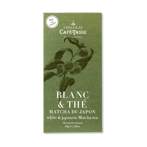 Cafe-Tasse Blanc & Thé 27% White Chocolate & Matcha Tea Tablet - 85 grams 5174D