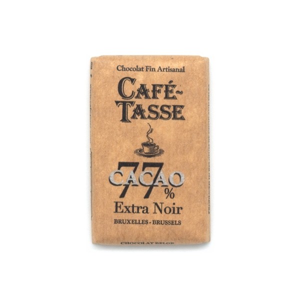 Cafe-Tasse Extra Noir 77% Extra Dark Chocolate Mini-Bar Single - 9 grams 8003