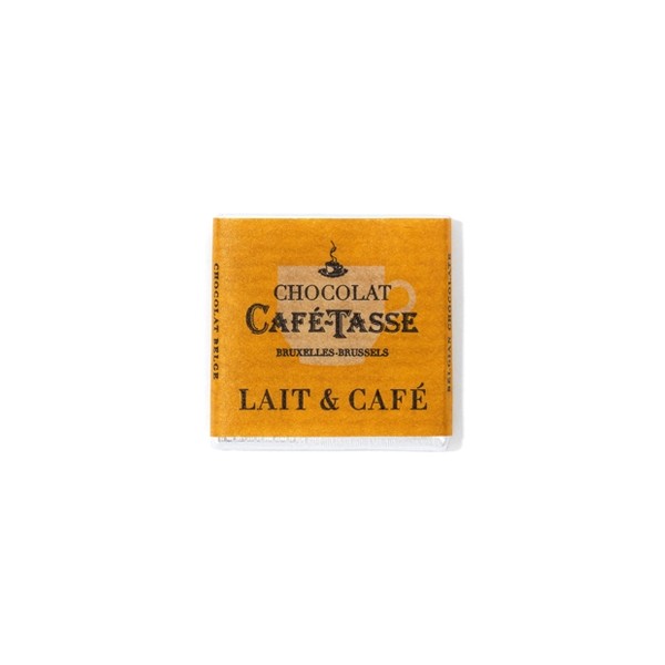 Cafe-Tasse Lait & Café 38% Milk Chocolate & Coffee Napolitan Single - 5 grams