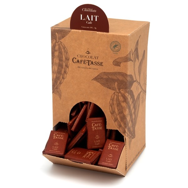 Cafe-Tasse Lait Café 38% Milk Chocolate & Coffee Mini-Bars Box - 1.5kg 8004