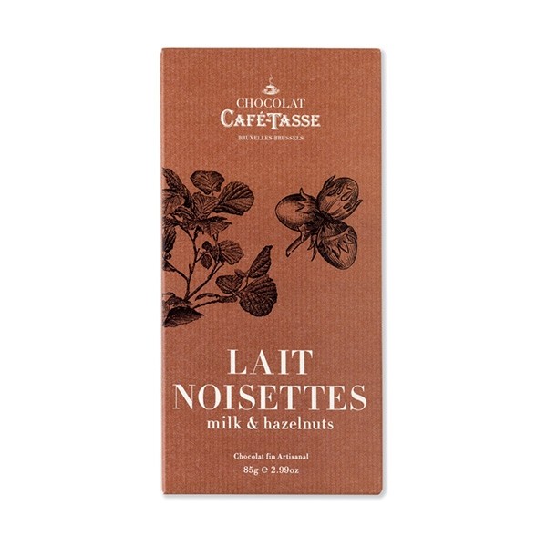 Cafe-Tasse Lait Noisette 38% Milk Chocolate & Hazelnuts Tablet - 85 grams - 5074d
