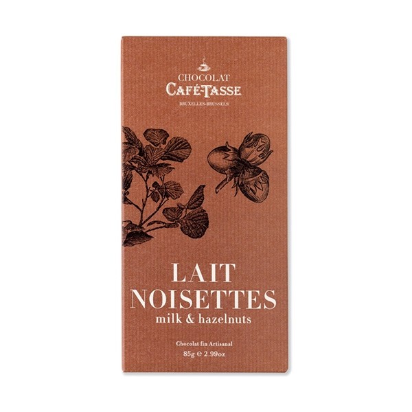 Cafe-Tasse Lait Noisette 38% Milk Chocolate & Hazelnuts Tablet - 85 grams 5074D