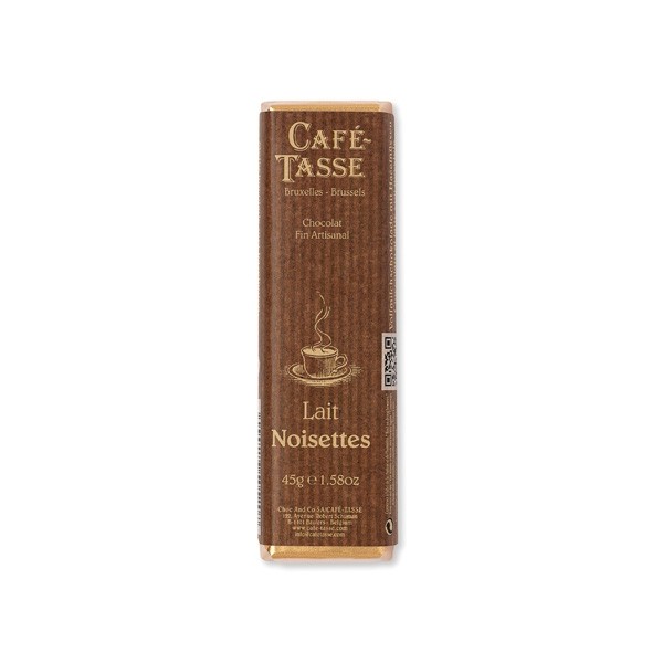 Cafe-Tasse Lait Noisettes 38% Milk Chocolate & Hazelnuts Bar - 45g