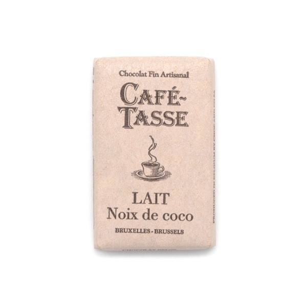 Cafe-Tasse Lait Noix de Coco 38% Milk Chocolate & Coconut Mini-Bar Single - 9 grams 8012