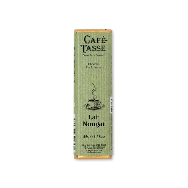 Cafe-Tasse Lait Nougat 38% Milk Chocolate with Nougat Bar - 45 grams 7153D