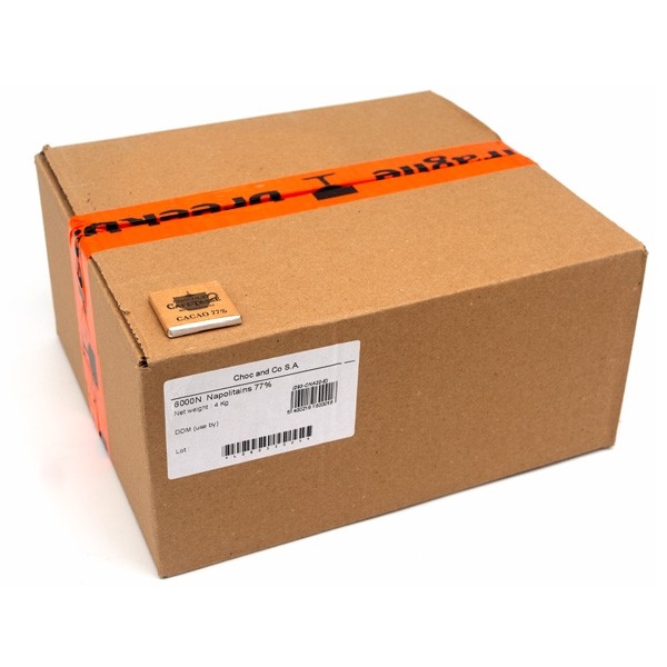 Cafe-Tasse Noir 77% Extra Dark Chocolate Napolitains - 4kg 6000N