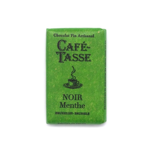 Cafe-Tasse Noir Menthe 60% Dark Chocolate & Mint Mini-Bar Single - 9 grams 8007