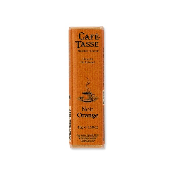 Cafe-Tasse Noir Orange 60% Dark Chocolate with Orange Bar - 45 grams 7151D