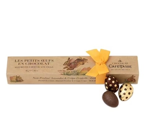 Café-Tasse Reglet of Assorted Chocolate Eggs - 9 pc - 75g – Chocosphere