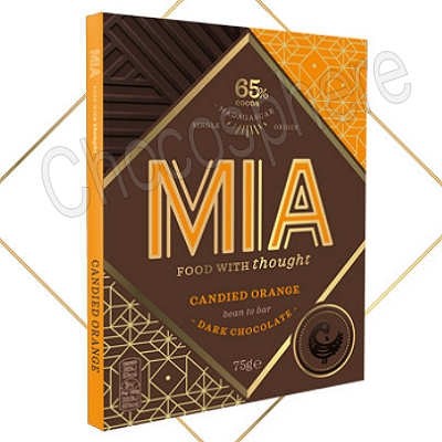 Candied Orange Dark Chocolate Bar