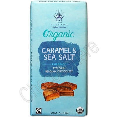 Organic Bar with Sea Salt and Caramel 3.5oz