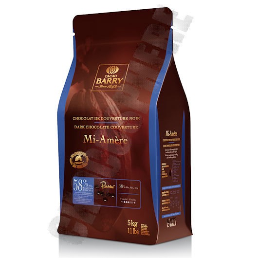 Chocolat de couverture noir Favorites Mi Amère 58% 5kg - Cacao Barry