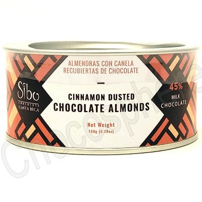 Cinnamon-Dusted Chocolate Covered Almonds Canister – 150g