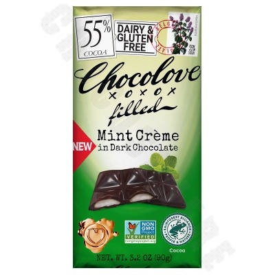 Mint Creme in Dark Chocolate Bar 3.2oz