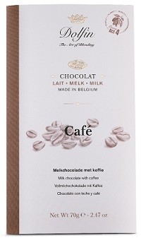 Dolfin 37% Milk Chocolate with Coffee Bar - 70g