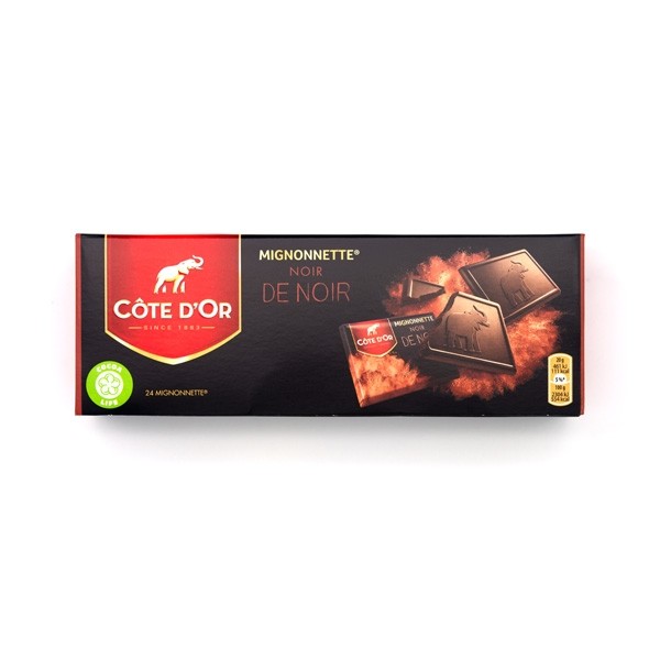 Cote d'Or Mignonettes Noir de Noir 54% Dark Chocolates Box - 24 pc - 240 grams 17009