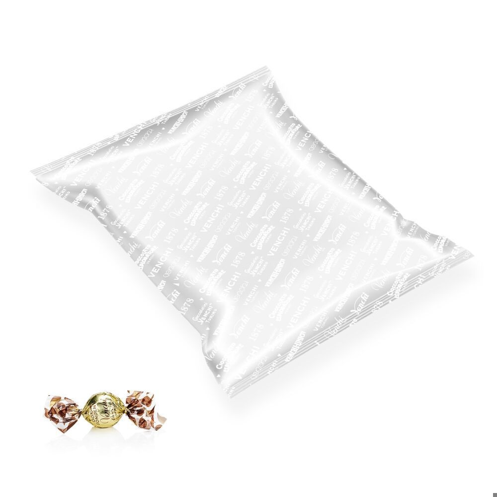 Venchi Whole Hazelnut in Almond Gianduja & Half 75% Dark Chocolate Shell Pearls Bag - 1kg 108306