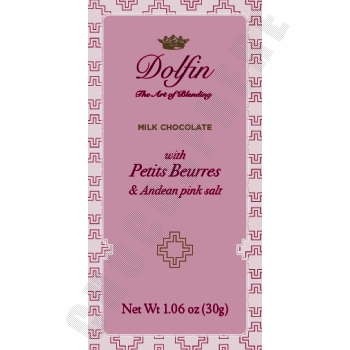 Milk Chocolate with Petits Beurres Cookies and Andean Pink Salt Mini Bar 30g