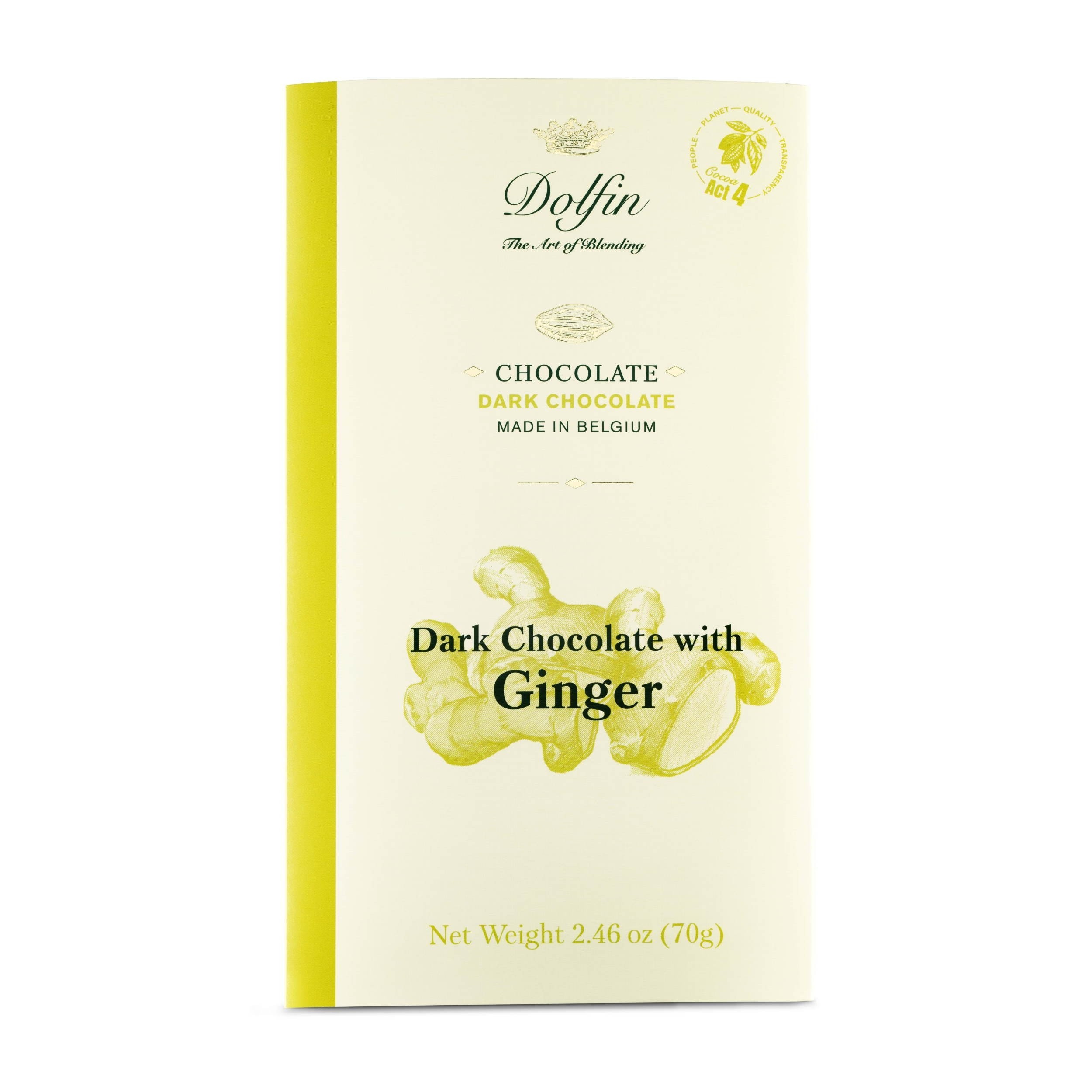 Chocolat Noir Au Gingembre Frais 70g